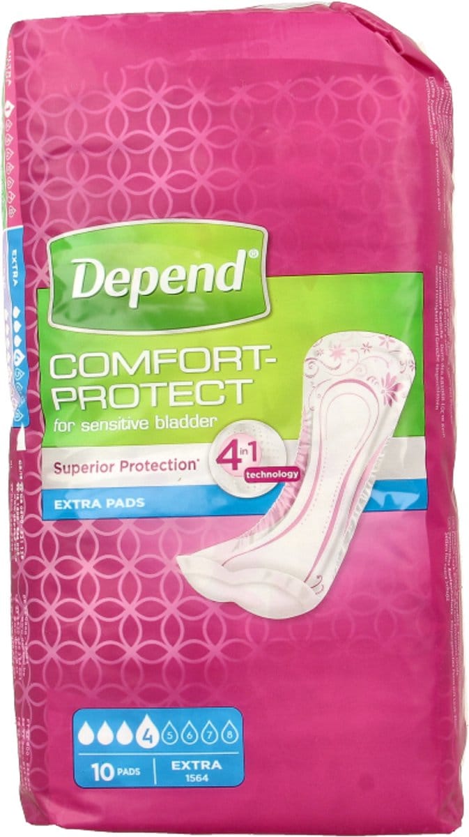 Depend incontinentieverband Extra - 10 stuks