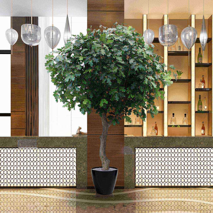 Eikenboom Giant deluxe kunstboom 300cm - FR - brandvertragend