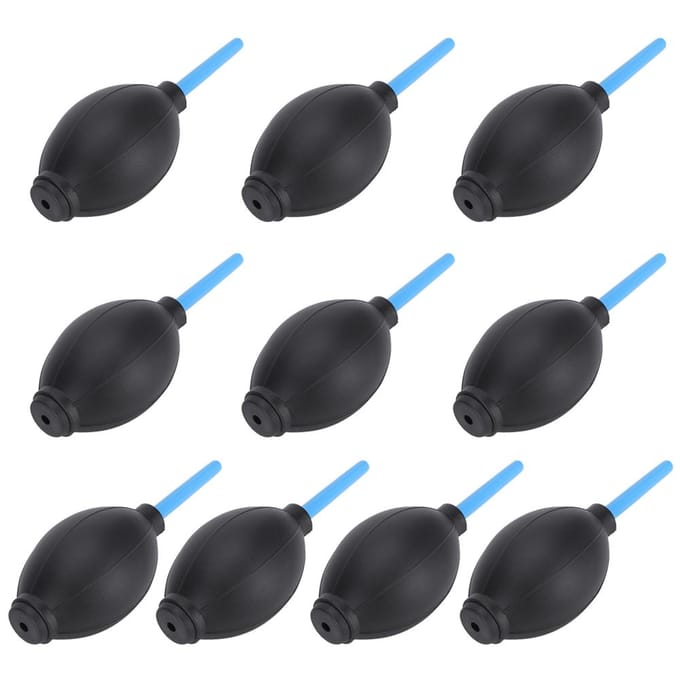10 stuks Pomp Stofreiniger Rubberen Blaasbal Luchtblazer voor Computer Camera Niet-giftig black