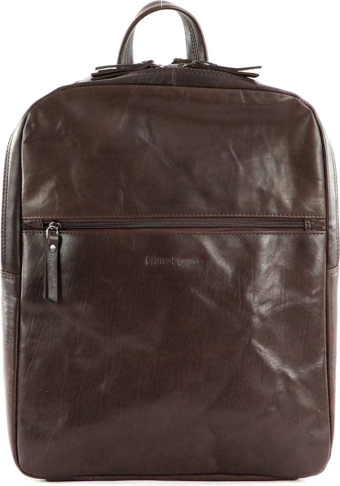 bruno banani Leren Vrije tijd rugzak Rugzak Backpack Brown Bruine