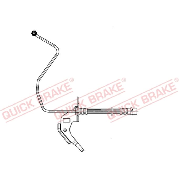 Remleiding QUICK BRAKE 35.914, rechts