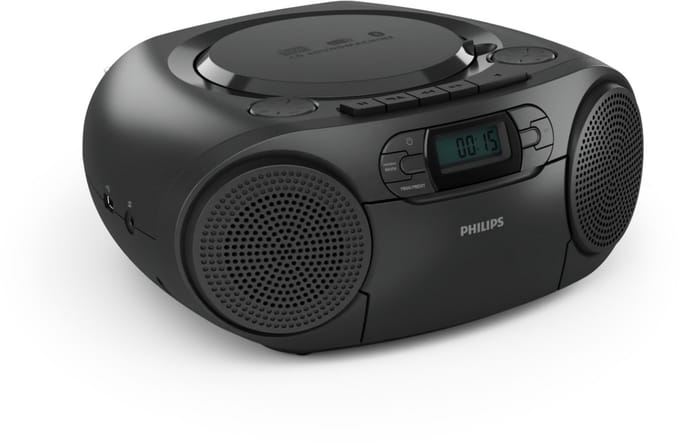 Philips TAZ2500/10, Zwart, Draagbare cd-speler