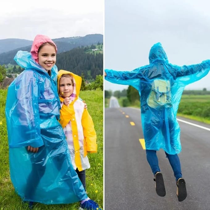 Compacte Sleutelhanger Regenponcho Bal Wegwerp Waterdichte Cape voor Volwassenen Mini Haak Ontwerp