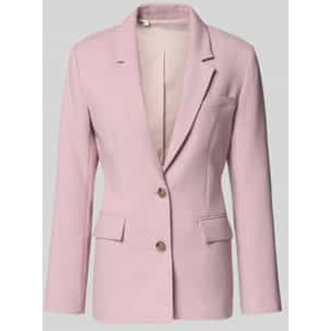 Regular fit longblazer met reverskraag model 'RITA'