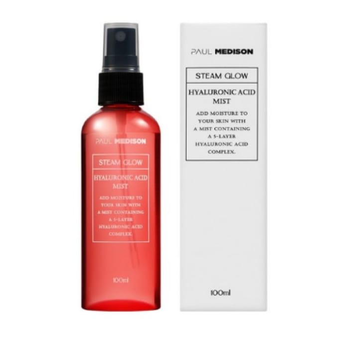 PAUL MEDISON Brume Hydratante Steam Glow à l'Acide Hyaluronique, 1 pièce, 100 ml red