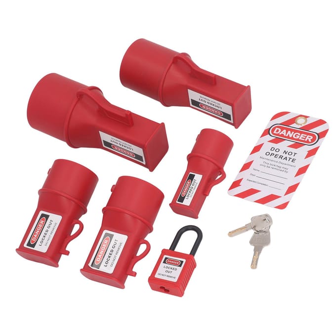 5 STKS Steekdoos Lockout Apparaat Industrieel Waterdicht Energie Isolatie Veiligheid Tagout Lock voor Pen en red