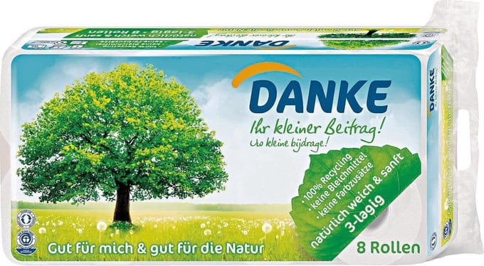 Danke Tissue toiletpapier 3-laags (8rol)