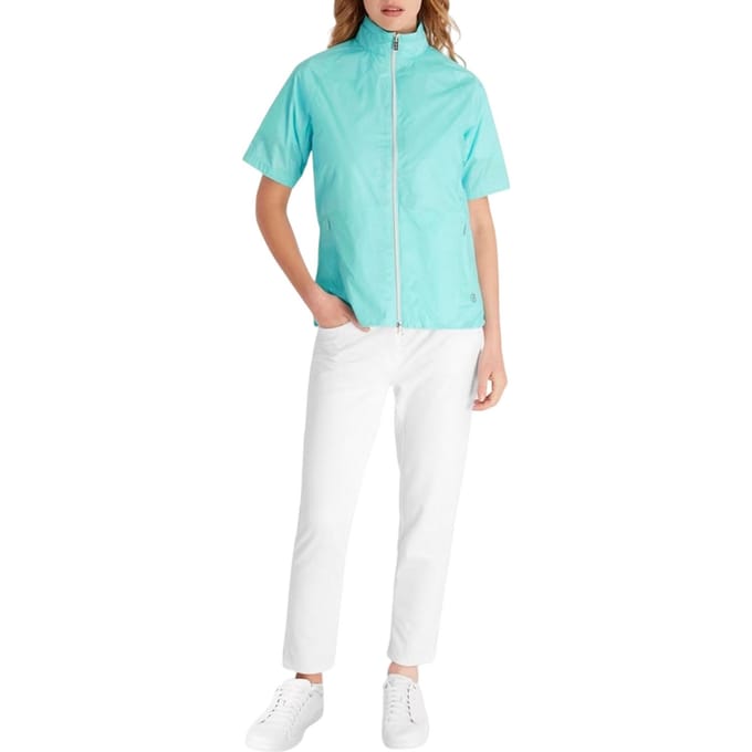 Calvin Klein Dames Geperforeerde Regular Golf Windbreaker (Aqua)