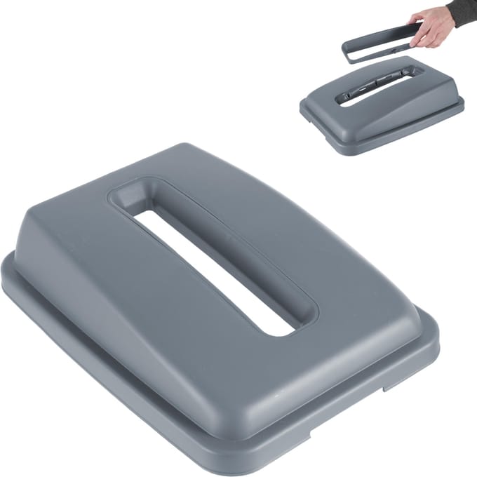 Couvercle avec ouverture rectangulaire pour panier de conteneur 60L 60 L