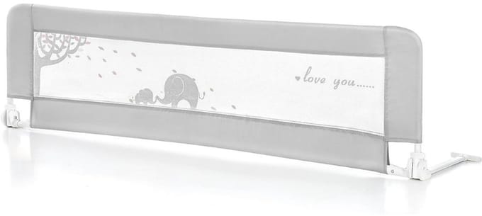 Quvo® Bedhekje - Bedrand Kinderen – Bedhek – Grijs - 80cm x 16cm x 8cm
