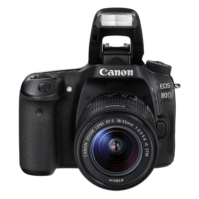 Canon EOS 80D Digitale Spiegelreflexcamera + EF-S 18-55mm f/3.5-5.6 IS STM Zoomlens zwart