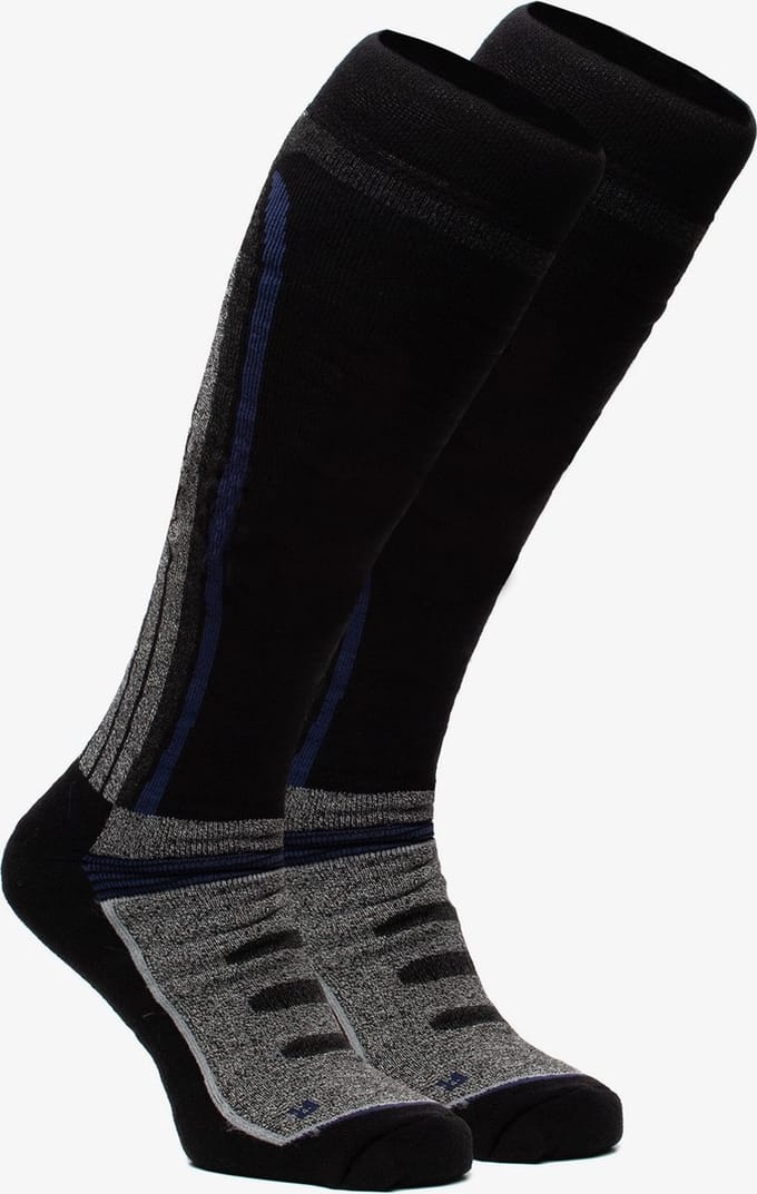 2 paar Mountain Peak skisokken - Blauw - Maat 43/46
