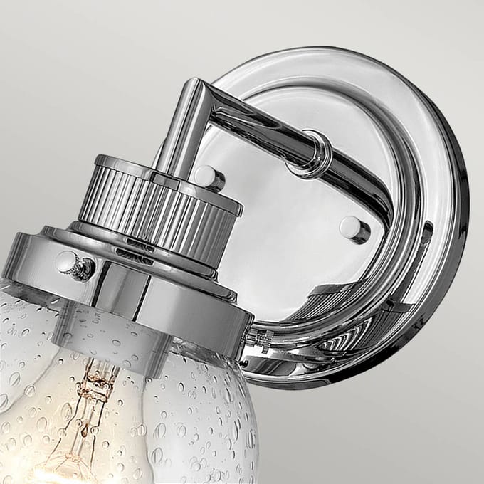 Hinkley LED Badkamerarmatuur Poppy | 1X E27 Max 60W | IP44 | Polished Chrome
