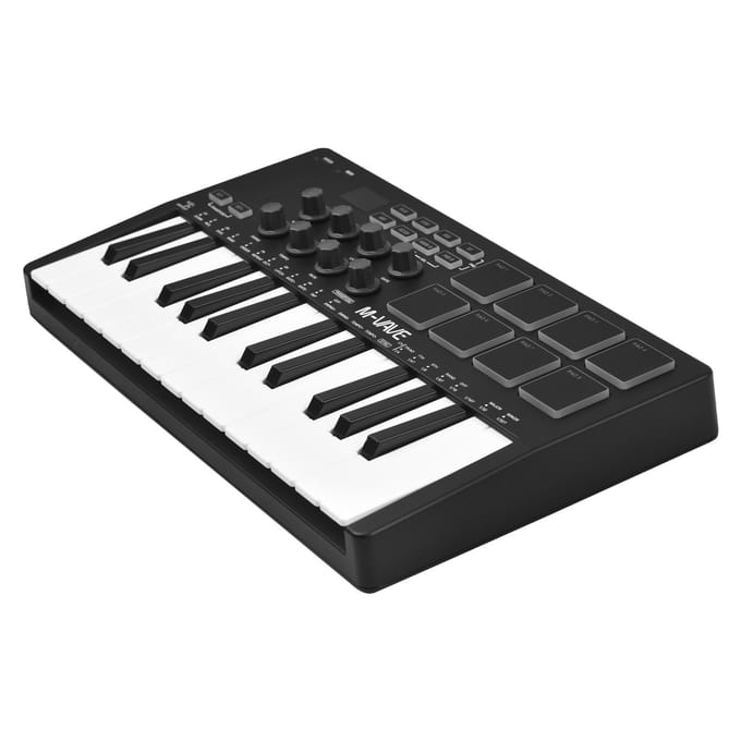 M-VAVE 25 touches clavier de contrôle MIDI Mini clavier USB Portable contrôleur MIDI avec 25 vitesses noir