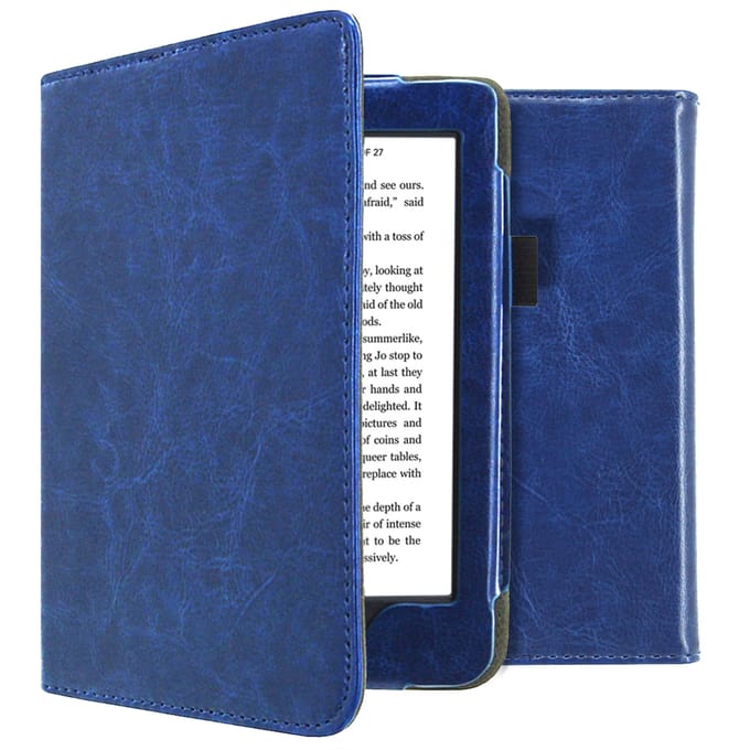 imoshion Vegan Leather Bookcase voor de Kobo Nia - Donkerblauw