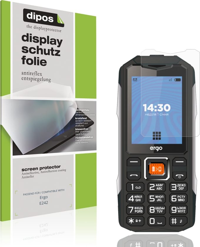 dipos – 4x Matte Beschermfolie geschikt voor Ergo E242 | Krasbestendige & antireflecterende Screenprotector Ultra-Thin