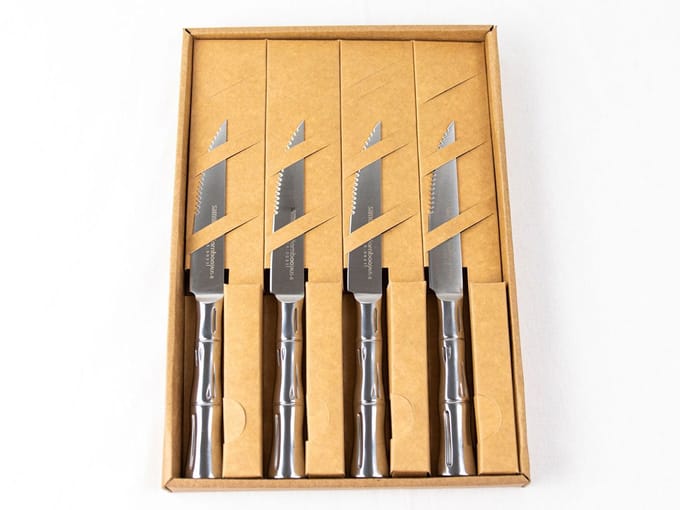 Samura Bamboo Steak Messenset 4-Delig