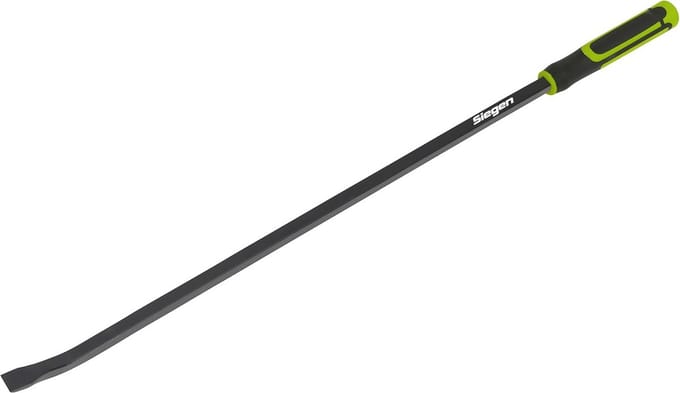 Zware 25° wrikstang 900mm met hamerdop - Zwart