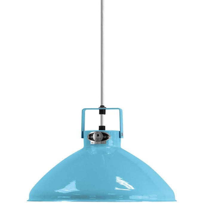 Jieldé Beaumont B240 hanglamp lichtblauw glanzend