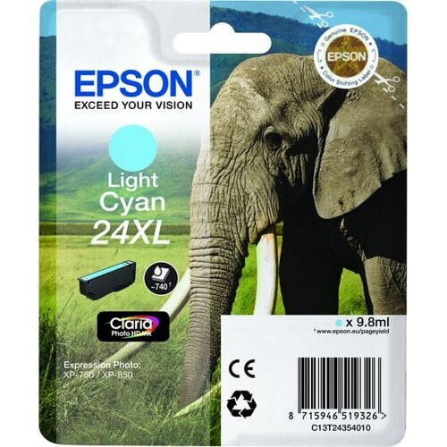 Epson Inktcartridge 24XL (C13T24354012) Licht-cyaan Hoge capaciteit