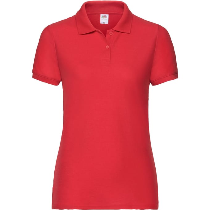 Fruit of the Loom Dames/dames 65/35 Poloshirt (Rood)