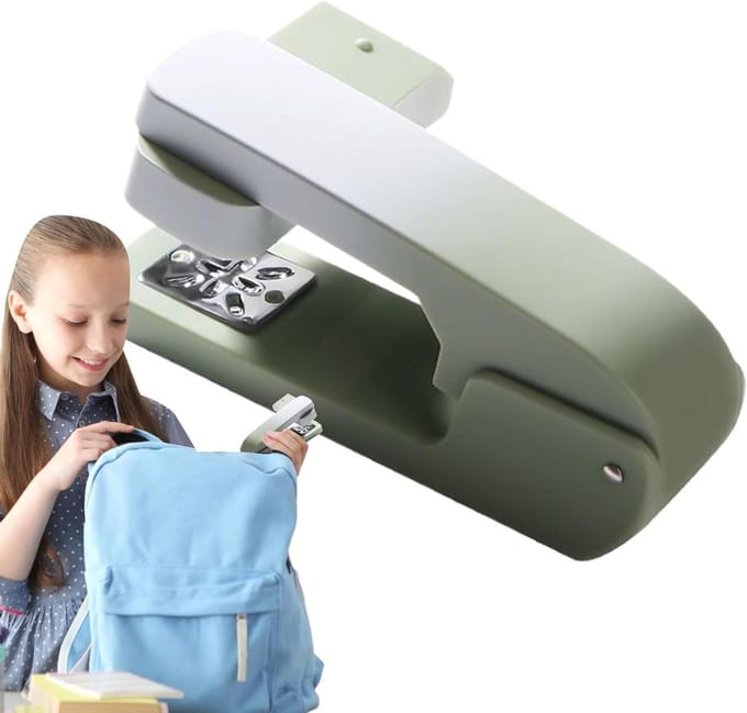 Bureau Nietmachine - Boekenbindmap Handnietmachine - Documenten Binden - 360 Graden Draaibaar - 20 Vel Capaciteit - Groen