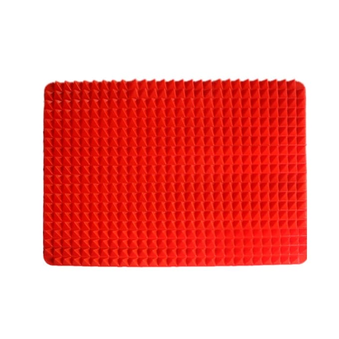 Siliconen bakmat, antiaanbaklaag, hittebestendige bakmat met afmetingen voor het uitrollen van deeg, ovenvoering, bakplaat rood