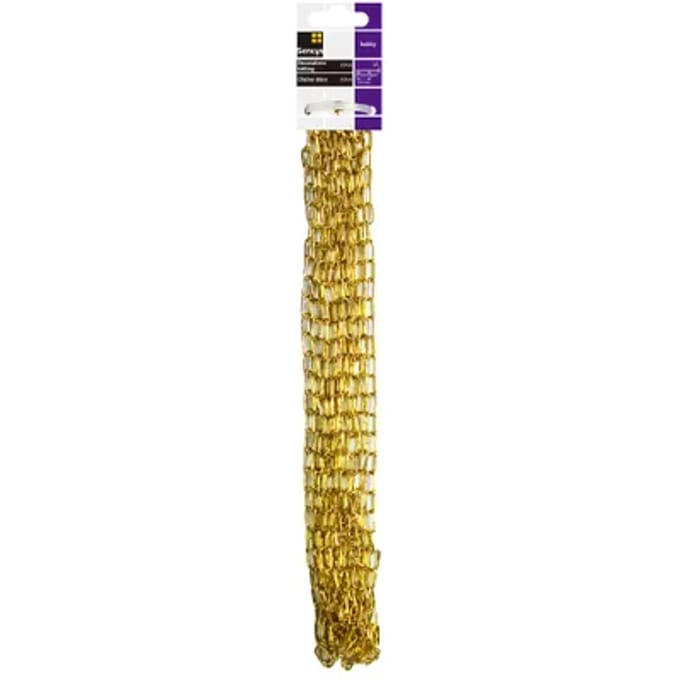 Sencys Decoratieve Ketting Klok - Staal - Messing - 1,1mm - 2,5m