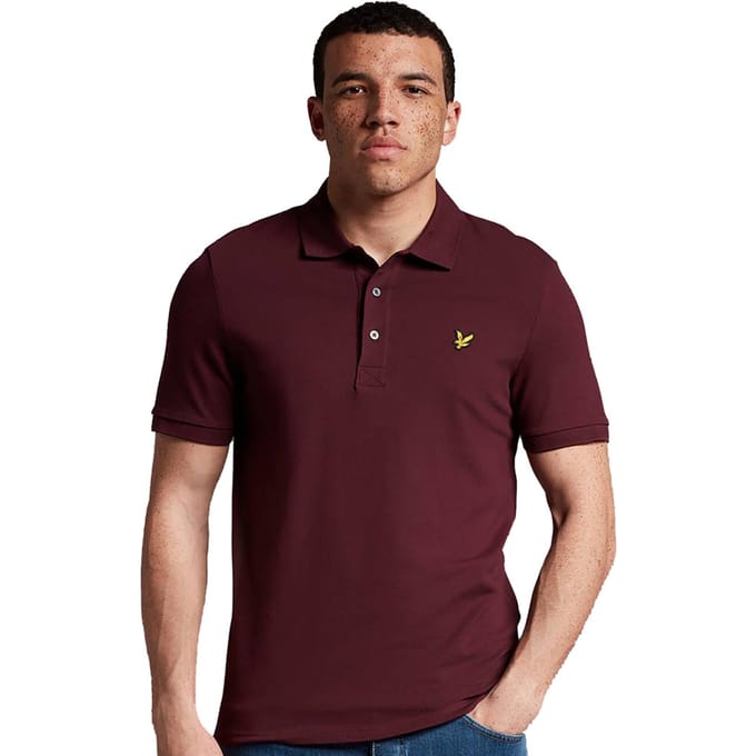 Lyle and Scott Polo Burgundy - Maat XS - Heren