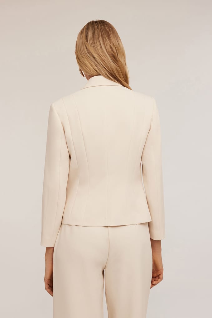 Motivi Short Blazer Jacket Beige Größe: 38 | Blazer Outlet | Damen | Braun
