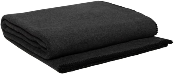 WOOOL Plaid - Fleece LUX (Charcoal) - 145×200cm