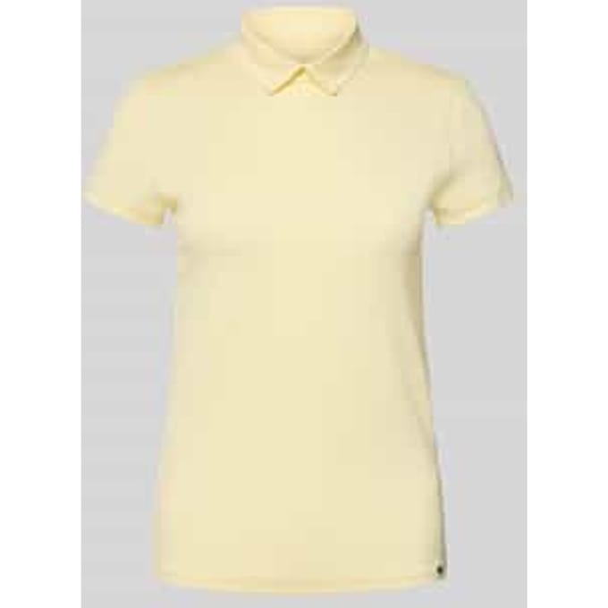 Slim fit T-shirt met polokraag