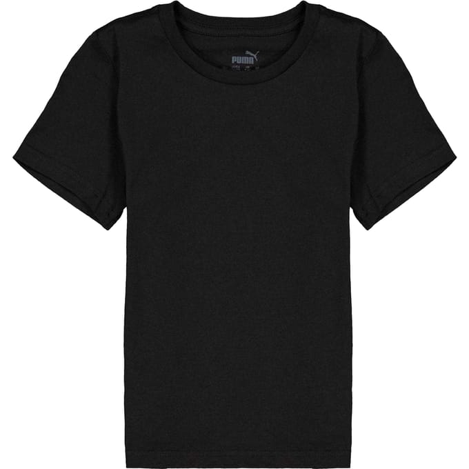 Puma Kinderen/Kinderen Logo Regular T-shirt (Poema Zwart)