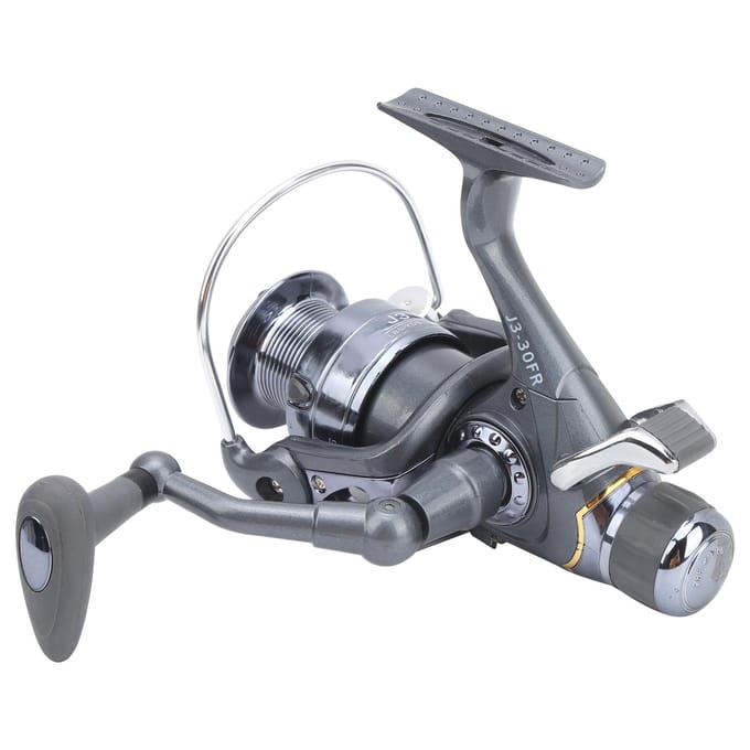 Spinmolen 5 Lagers 5.1:1 Overbrengingsverhouding Dubbele Rem Viswiel VisaccessoireJ3 30 gray