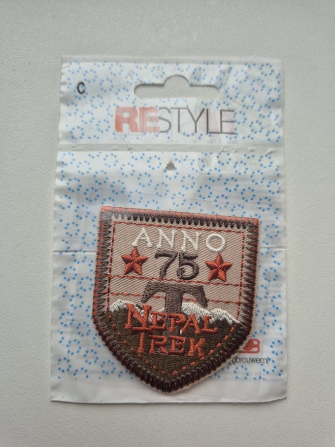 Restyle applicatie 'Anno 75'T nepal trek'