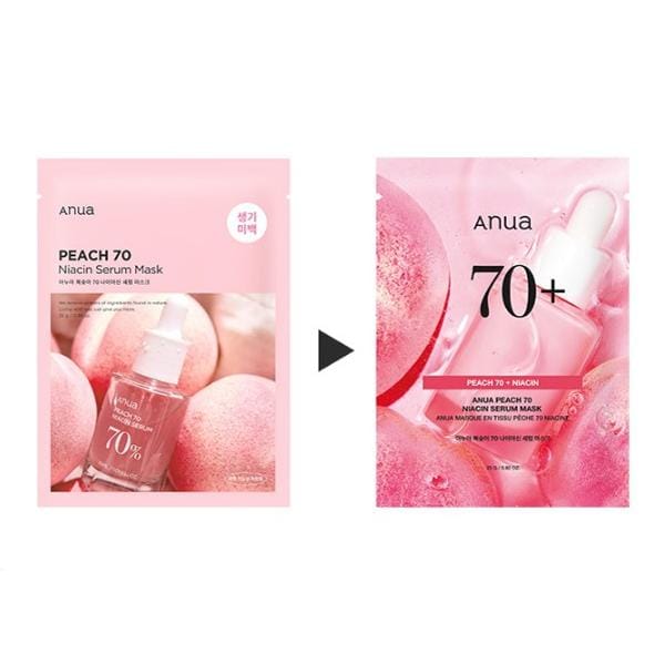 [Anua] Perzik 70 Niacine Serummasker 25g * 10EA pink