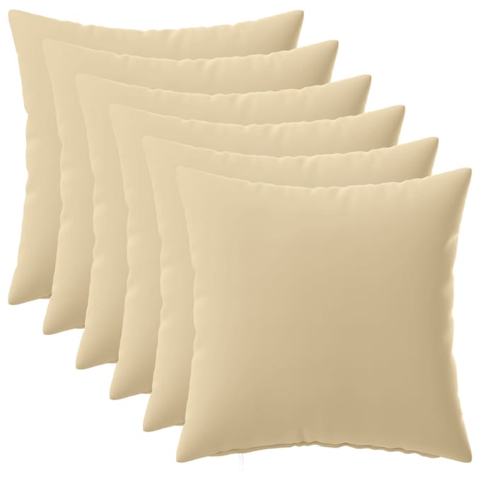 vidaXL - Kussensloop - 6 - pcs - HEERLEN - Beige - 30 - x - 30 - cm - Polyester