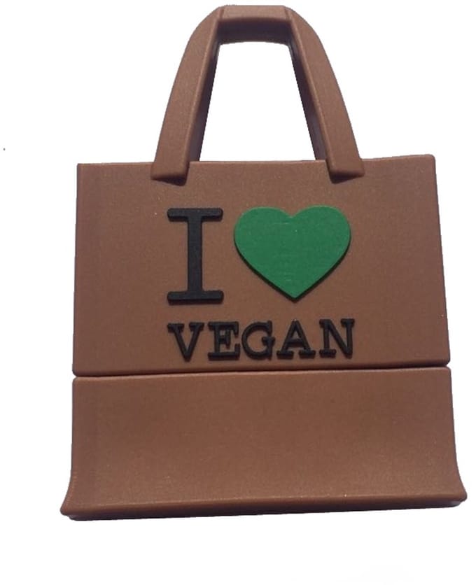 Ulticool USB stick Vegan Tas - 16 GB - I Love You - Bruin