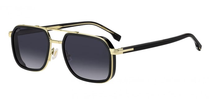 Boss BOSS 1724/S BLACK GOLD/GREY SHADED 55/19/150 Herrenbrillen Zonnebrillen