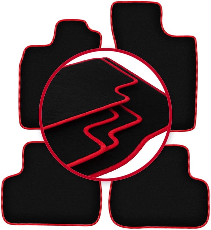 CARLUX-RED automatten voor: Renault Twingo I hatchback (1993-2006)