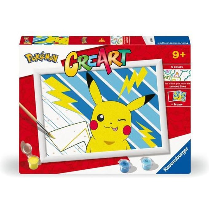 Ravensburger - CreArt Pikachu - Schilderen op Nummer - Vanaf 7 jaar