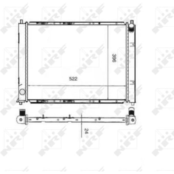 Radiator, motorkoeling NRF 55339