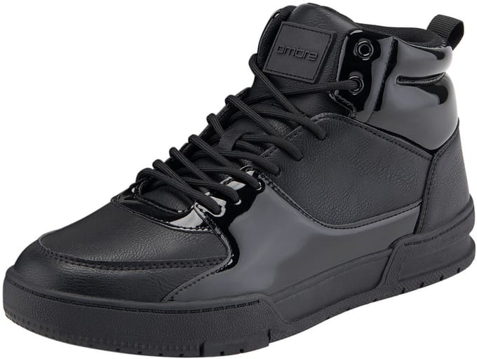 OMBRE Schoenen - Veters - Effen Zwart 44