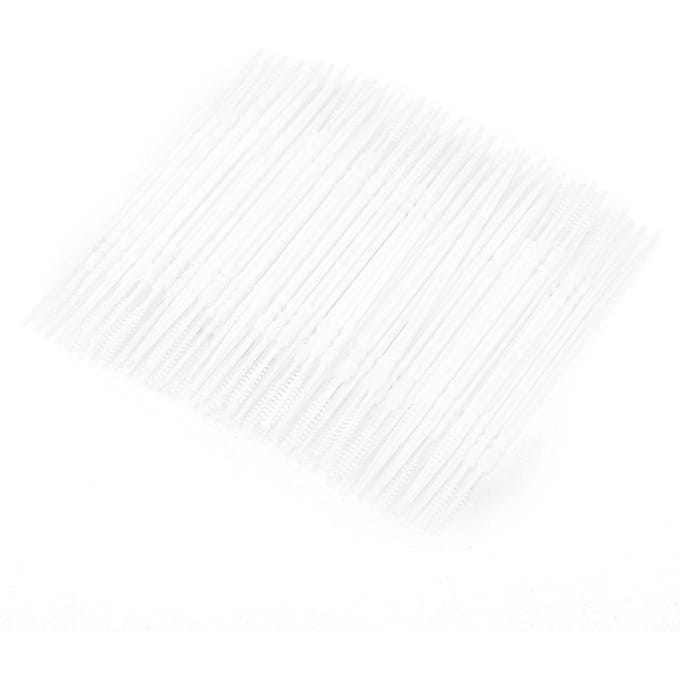 1100pcs   Box Double Head Teeth Cleaning Toothpick Oral Care Floss Pick Toothpick (Jaune) blanc