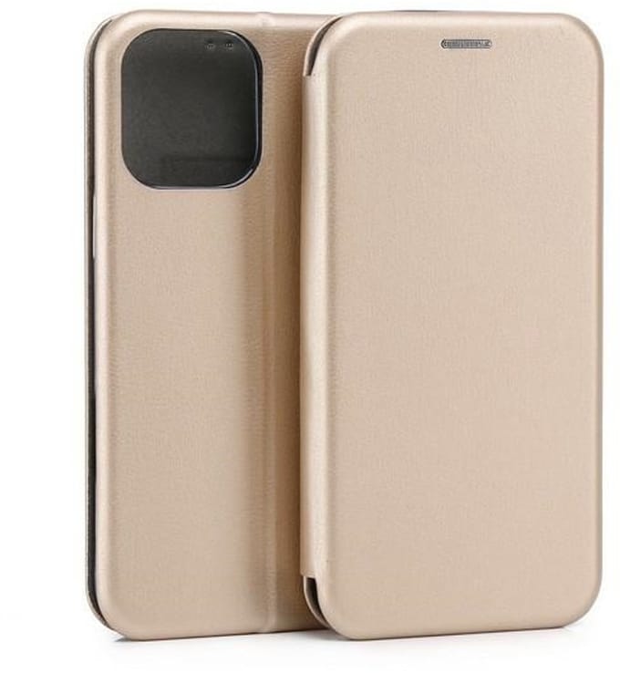 Beline Serie - iPhone 16 Pro Max Hoes - Goudkleurig - Magnetische Sluiting - Kaartvak