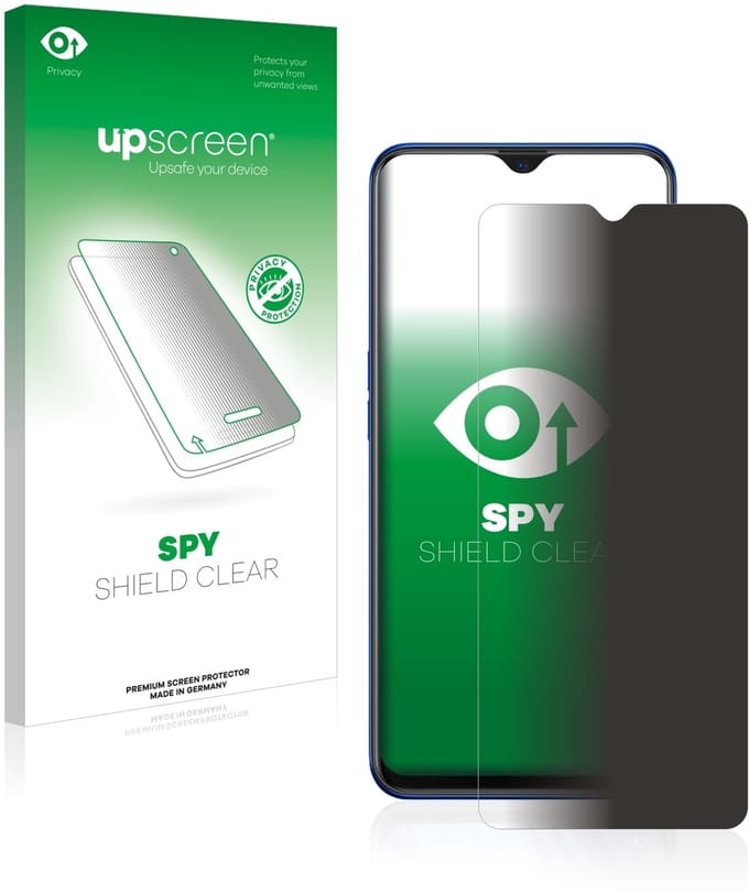 upscreen - privacy screenprotector voor Oppo A9 2020 - Folie Beschermfolie Blauwlichtfilter