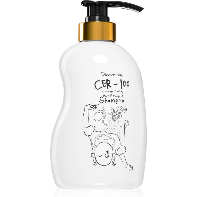 [Elizavecca] (bo15) CER-100 Collageen Coating Haarspier Shampoo 500ml / (een) white