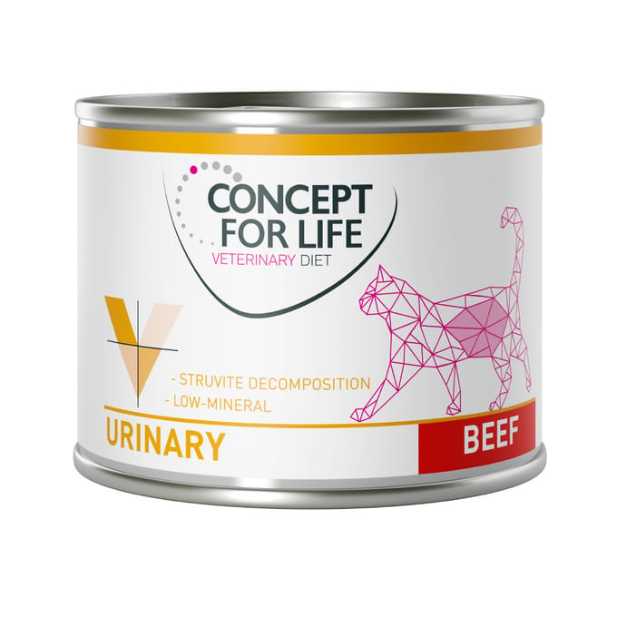24x200 g Urinary Rund Concept for Life Veterinary Diet Kattenvoer