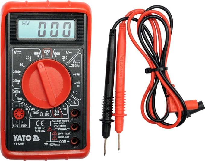 Yato YT-73080 - Digitale Multimeter - Buzzer - Holster - Automatisch Uitschakeling