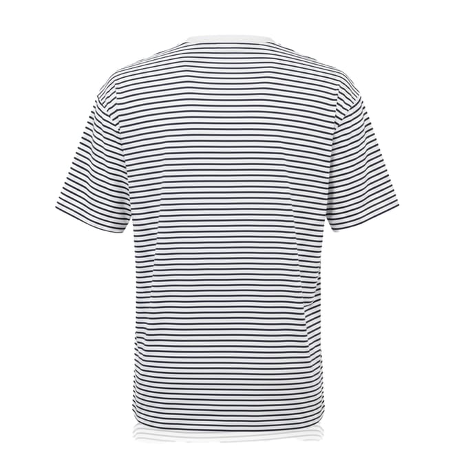 Premier Unisex Volwassen Utility 2.0 Contrast Gestreepte Oversized T-Shirt (Marineblauw/Wit)